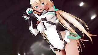 Mmd R-barely Legal Anime Women Sexy Dancing Clip 365