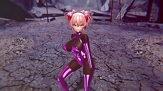 Mmd R-barely Legal Anime Damsels Sexy Dancing Clip 202