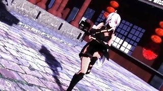 【mmd】haku Ninja - Pink Cat【r-legitimate】