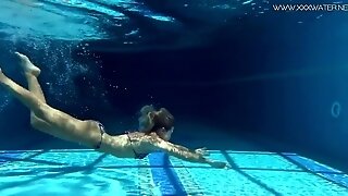 Absolutely Astonishing Blonde Superstar Swimming - Mary Kalisy