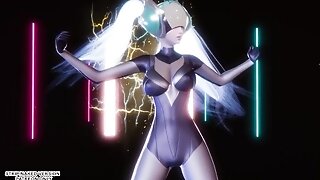 [mmd] Intergalactia - Ia Glowb Dj Sona Hot Dance  League Of Legends Uncensored